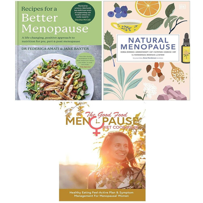 Recipes for a Better Menopause (HB),Natural Menopause (HB),Good Food 3 Books Set The Book Bundle
