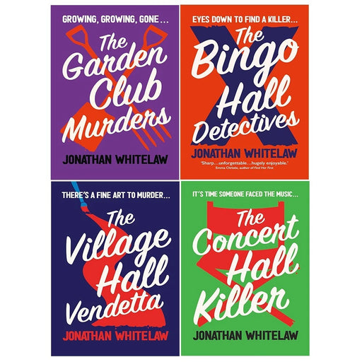 Bingo Hall Detectives Series 4 Books Collection Set by Jonathan Whitelaw Concert Hall Killer, Garden Club Murder - The Book Bundle