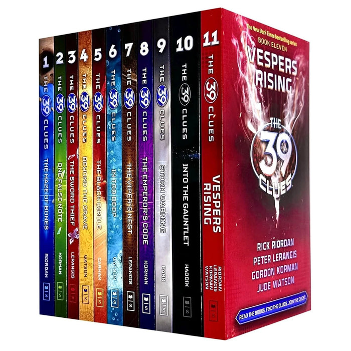 The 39 Clues Series 1 - 11 Books Collection Set (The Maze of Bones, One False Note, The Sword Thief, Beyond The Grave) - The Book Bundle