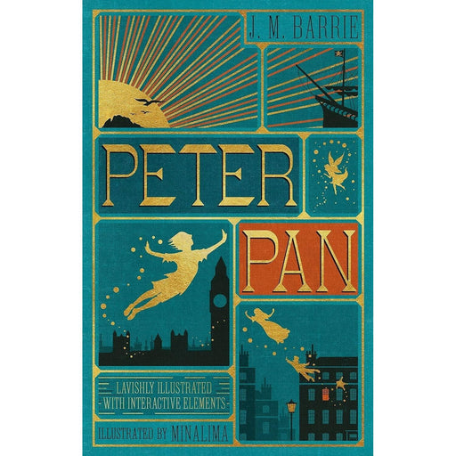 Peter Pan (MinaLima) (lllustrated with Interactive Elements) by J. M Barrie (HB) - The Book Bundle