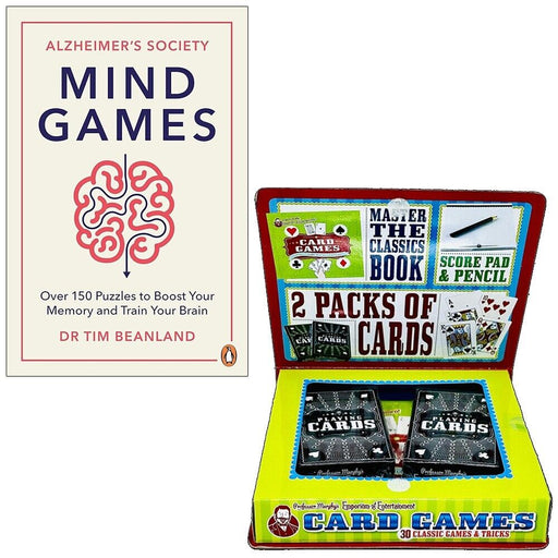 Mind Games By Alzheimer's Society, Dr Tim Beanland & Magic Show Kit 125 Easy-to-do Magic Tricks and Tips - The Book Bundle