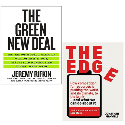 Green New Deal Jeremy Rifkin, Edge How competition Jonathan Maxwell 2 Books Set - The Book Bundle
