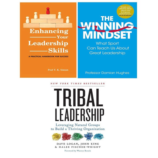 The Winning Mindset, Enhancing Your Leadership Skills, Tribal Leadership 3 Books Collection Set - The Book Bundle