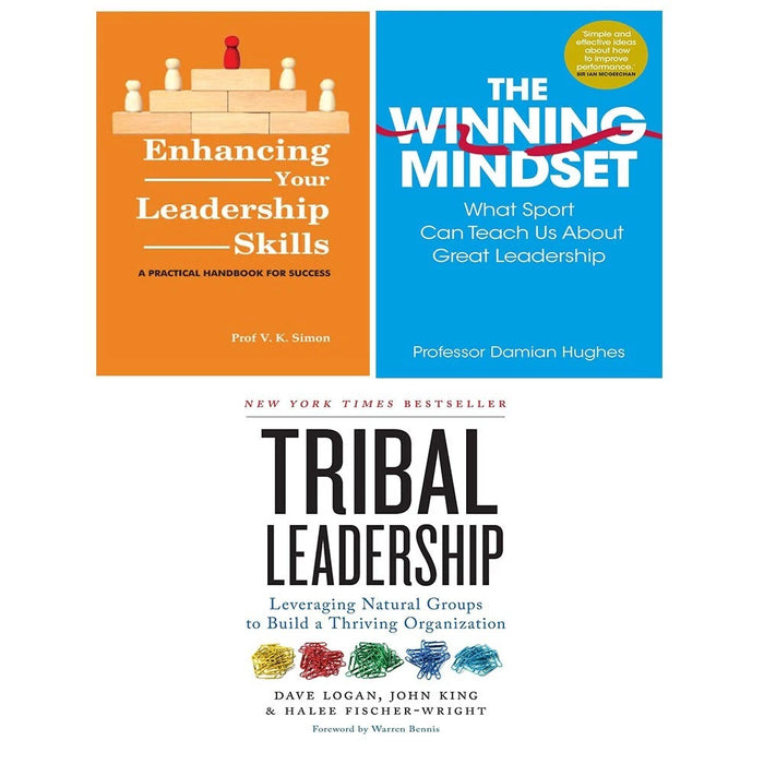 The Winning Mindset, Enhancing Your Leadership Skills, Tribal Leadership 3 Books Collection Set - The Book Bundle