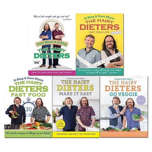 Hairy Dieters Collection 5 Books Set (Eat for Life, Fast Food, Make It Easy,Go Veggie) - The Book Bundle