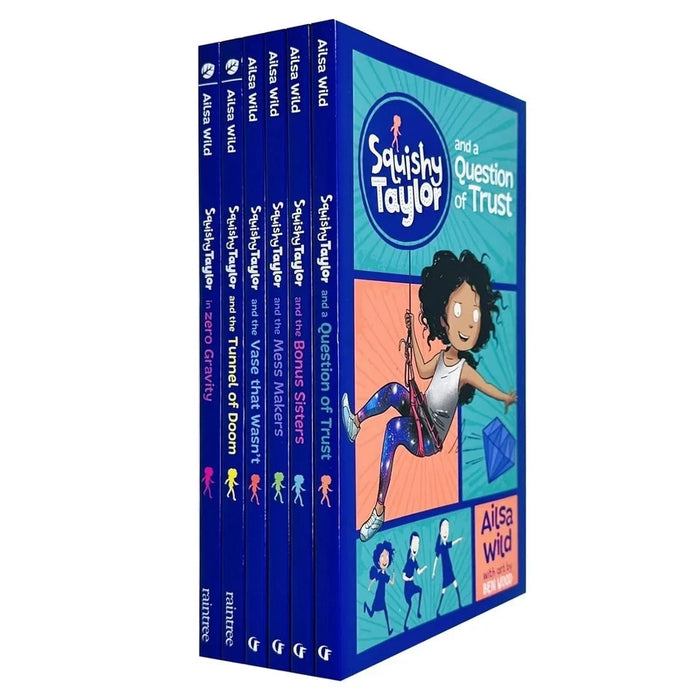 Squishy Taylor 6 Books Collection Set by Ailsa Wild (Zero Gravity, Tunnel of Doom, Question of Trust) - The Book Bundle