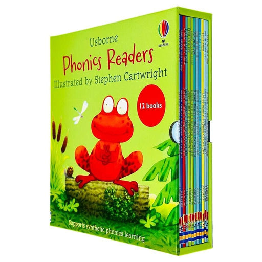 Usborne Phonics Readers Collection 12 Books Box Set by Phil Roxbee Cox - The Book Bundle