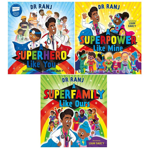 Dr. Ranj Singh Collection 3 Books Set A Superhero Like You,Superfamily Like Ours - The Book Bundle