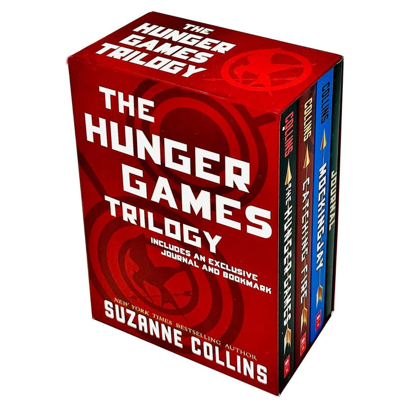 The Hunger Games 4 Books Collection Box Set By Suzanne Collins includes and Exclusive Journal and Bookmark - The Book Bundle