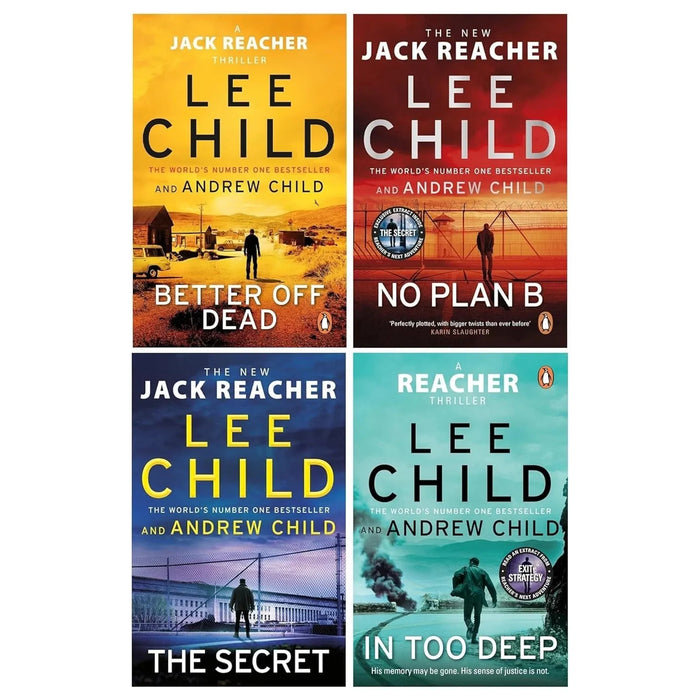 Jack Reacher Series (Book26-29) 4 Books Collection Set by Lee Child, Andrew Child - The Book Bundle