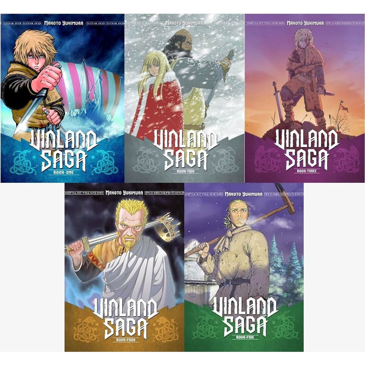 Vinland Saga Volume 1- 5 Collection 5 Books Set By (Series 1