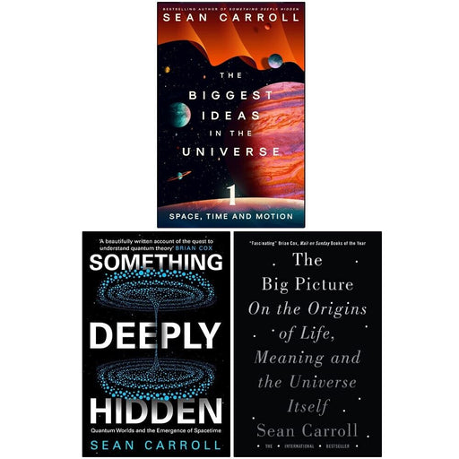 Sean Carroll Collection 3 Books Set Something Deeply Hidden,Big Picture,Biggest - The Book Bundle