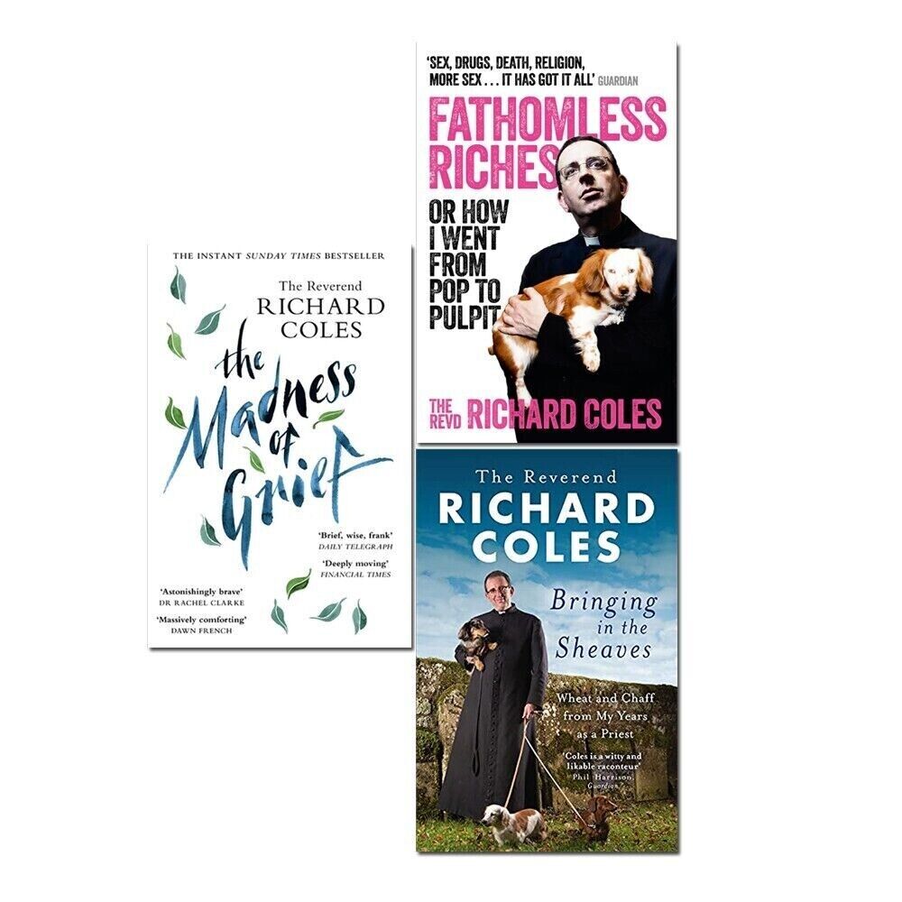 Reverend Richard Coles 3 Books Collection Set Madness of Grief,Fathoml ...