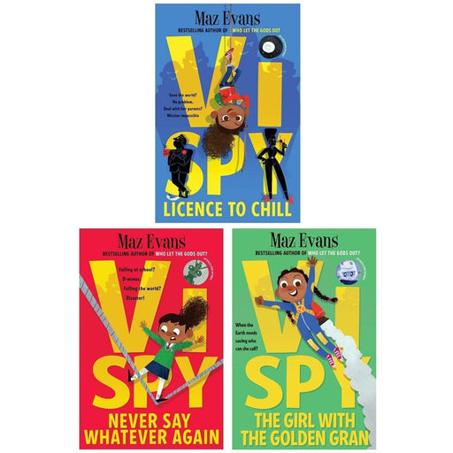 Vi Spy Series 3 Books Collection Set by Maz Evans Licence to Chill, Never Say - The Book Bundle
