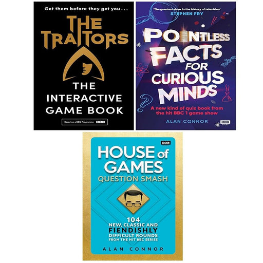 Alan Connor Collection 3 Books Set House of Games,Pointless Facts for Curious HB - The Book Bundle