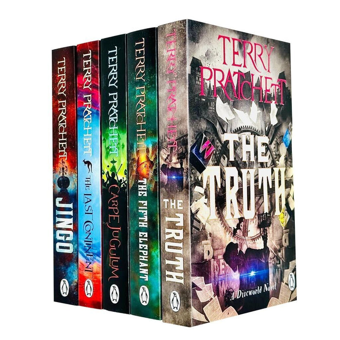 Terry pratchett Discworld novels Series 5 :5 books collection set - The Book Bundle