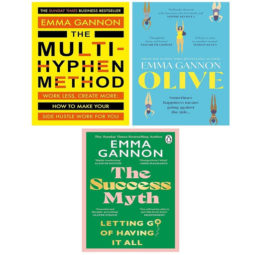 Emma Gannon Collection 3 Books Set Multi-Hyphen Method, Olive, Success Myth - The Book Bundle
