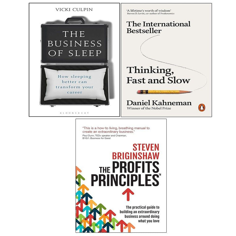 Business of Sleep (HB),Profits Principles,Thinking, Fast and Slow 3 Books Set - The Book Bundle