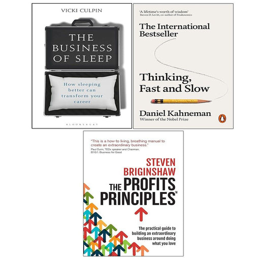 Business of Sleep (HB),Profits Principles,Thinking, Fast and Slow 3 Books Set - The Book Bundle