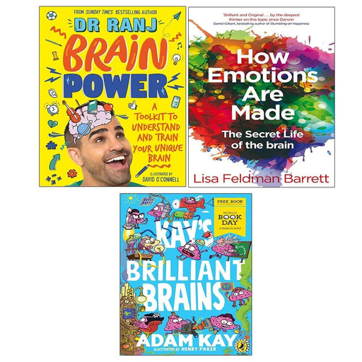 Brain Power Dr. Ranj Singh,How Emotions Are Made,Kay's Brilliant Brains 3 Books Set - The Book Bundle