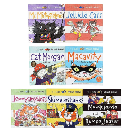 Old Possums Cats 7 Books Set (Jellicle Cats,Mr Mistoffelees:The Conjuring Cat,Macavity:The Mystery Cat) - The Book Bundle