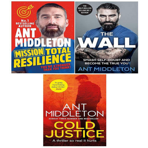 Ant Middleton Collection 3 Books Set Mission Total Resilience,Wall (HB),Cold Jus - The Book Bundle