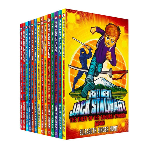 Secret Agent Jack Stalwart Collection 14 Books Set by Elizabeth Singer - The Book Bundle