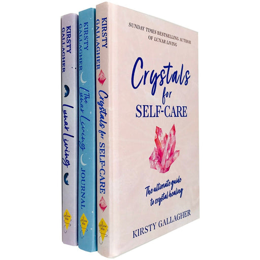 Kirsty Gallagher 3 Books Collection Set Lunar Living Journal, Crystals for Self - The Book Bundle