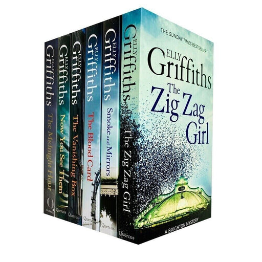 The Brighton Mysteries Series Books 1 - 6 Collection Set by Elly Griffiths (Zig Zag Girl, Smoke) - The Book Bundle