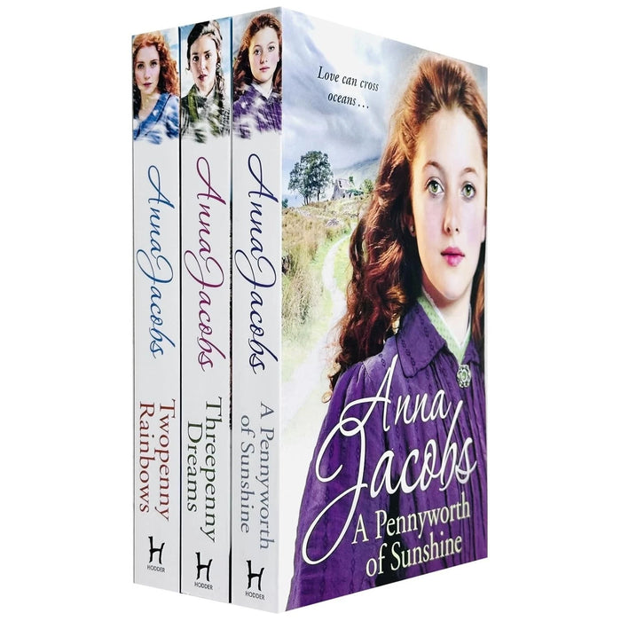 Anna Jacobs Michaels Family Series 3 Books Collection Set (Pennyworth of Sunshine, Twopenny Rainbows, Threepenny Dreams) - The Book Bundle