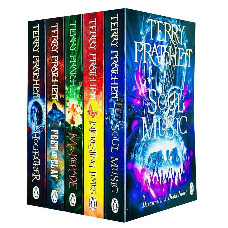 Terry pratchett Discworld novels Series 4 :5 books collection set - The Book Bundle
