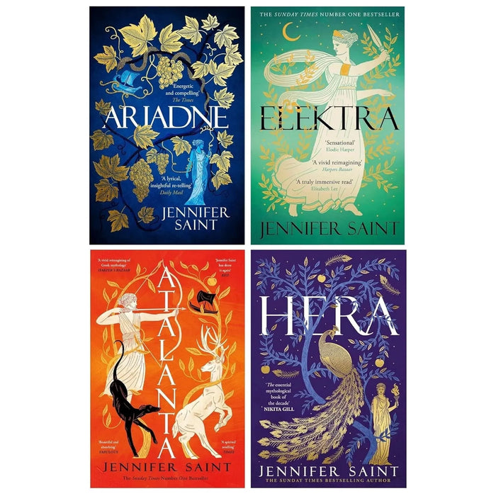 Jennifer Saint Collection 4 Books Set Atalanta, Hera, Ariadne, Elektra - The Book Bundle
