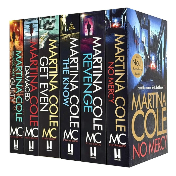 Martina Cole Collection 6 Books Set (The Ladykiller, Damaged, The Faithless, Hard Girls, Goodnight Lady, Dangerous Lady)