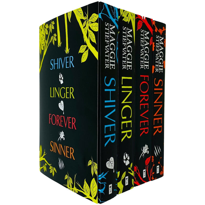 Wolves of Mercy Falls Series Books 1 - 4 Collection Set by Maggie Stiefvater (Shiver, Linger, Forever & Sinner) - The Book Bundle