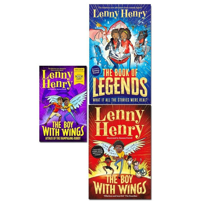 Lenny Henry Collection 3 Books Set (The Boy With Wings, The Book of Legends) - The Book Bundle