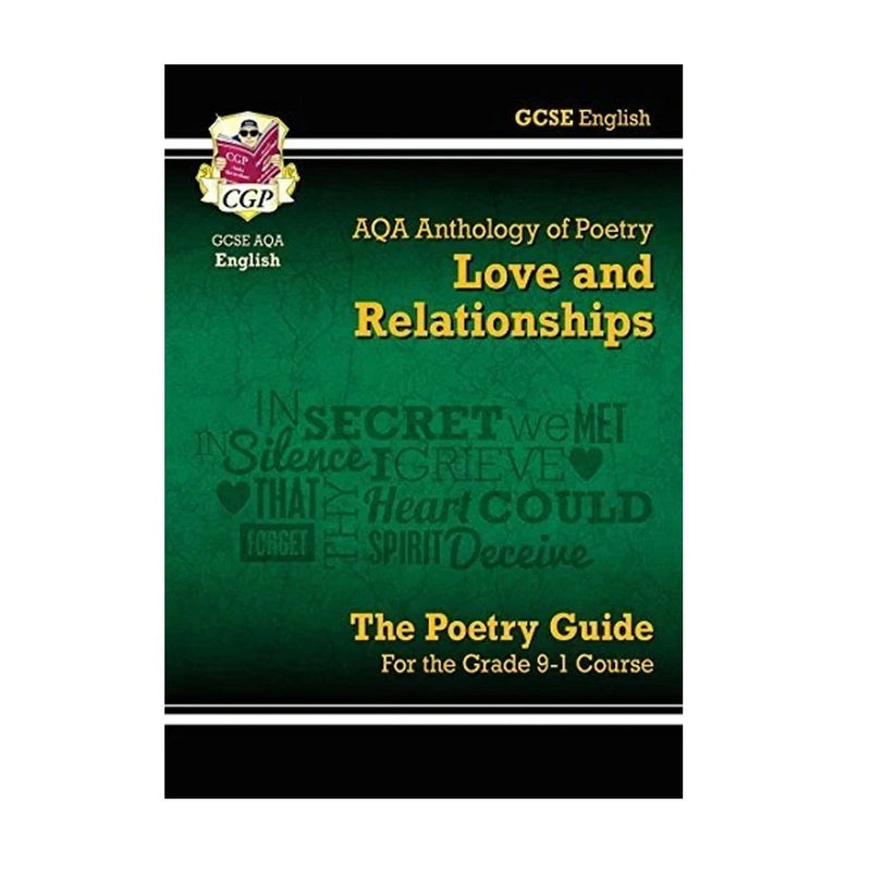 GCSE English AQA Poetry Guide - Love & Relationships Anthology inc. Online Edn, Audio & Quizzes - The Book Bundle