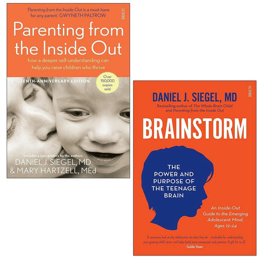 Daniel J. Siegel MD 2 Books Collection Set Brainstorm, Parenting from Inside Out - The Book Bundle