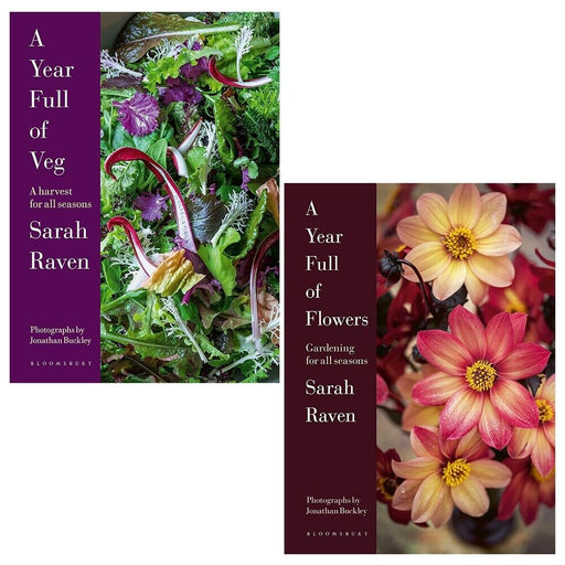 Sarah Raven Collection 2 Books Set A Year Full of Veg, Flowers Hardcover - The Book Bundle