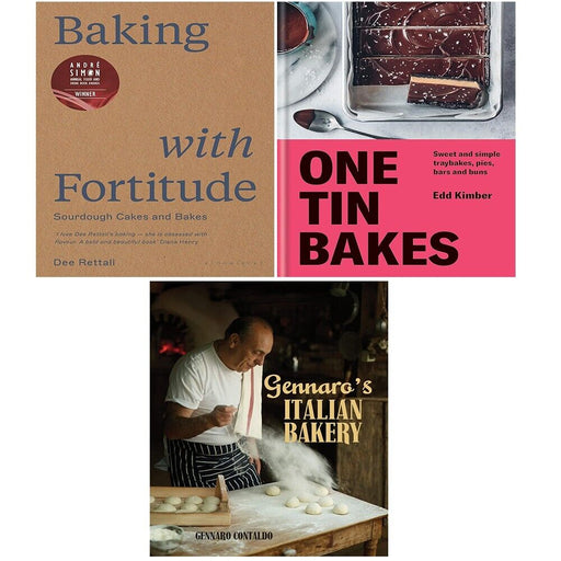 Baking with Fortitude,Gennaro Italian Bakery,One Tin Bakes 3 Books Set (Hardcover) - The Book Bundle