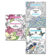 Really RELAXING Colouring 3 Books Collection Set by Elizabeth James - The Book Bundle