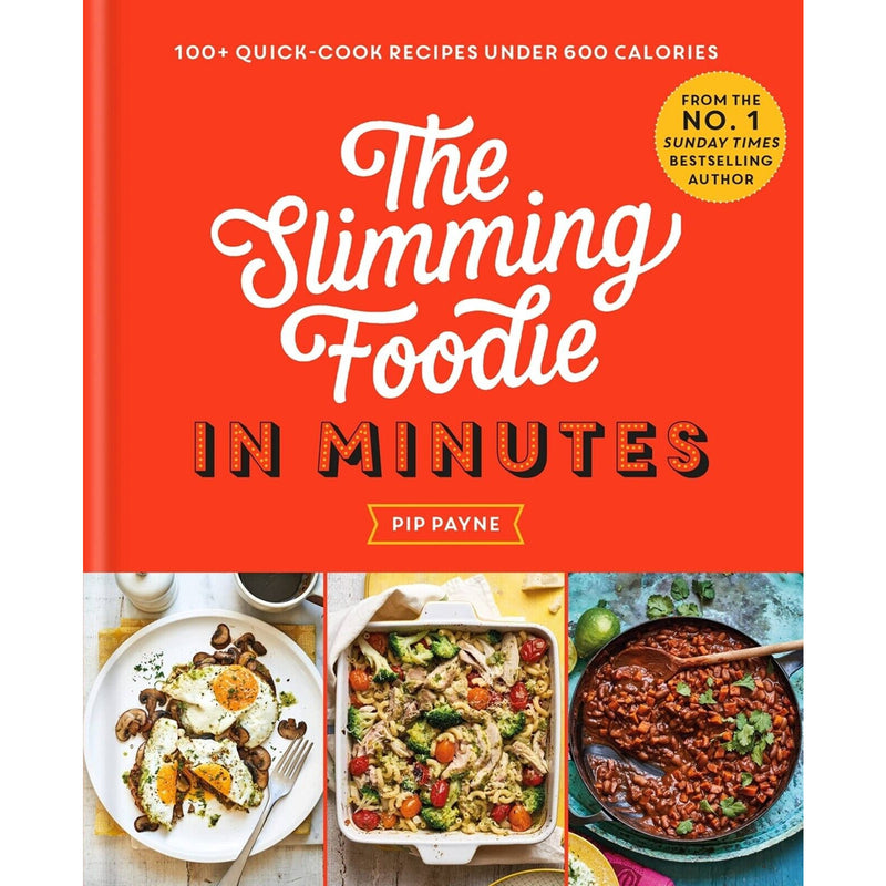 Set of three Pip Payne Slimming Foodie books by Aster, featuring titles on quick and easy slimming recipes, arranged together.