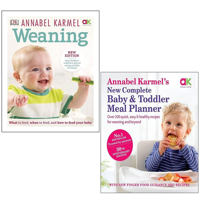 Annabel Karmel Collection 2 Books Set New Complete Baby Toddler Meal, Weaning - The Book Bundle