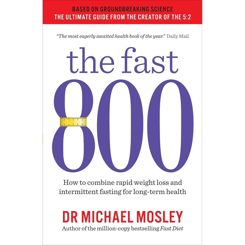 Michael Mosley Collection 4 Books Set ( The Fast 800 Treats Recipe, Paleo Nom Nom, The Fast 800, Health Journal ) - The Book Bundle