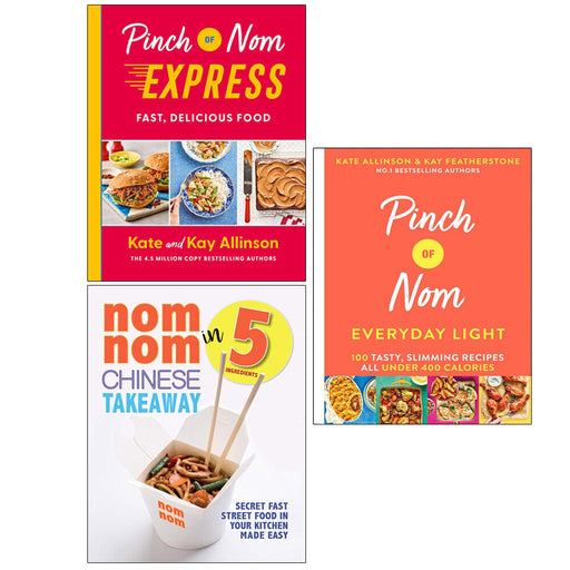 Pinch of Nom Express [HB], Nom Nom Chinese, Everyday Light 100 [HB] 3 Books Set - The Book Bundle