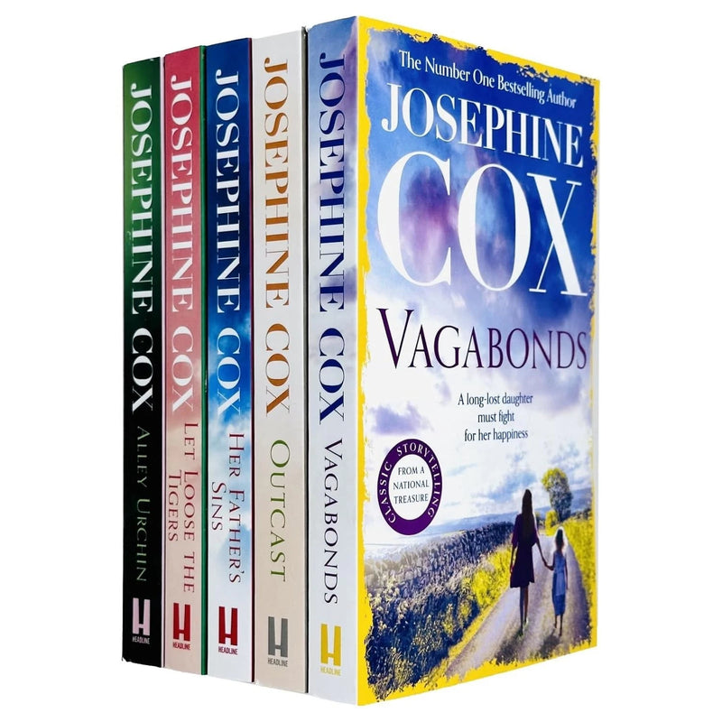 Josephine Cox headlined book set featuring "Her Father's" saga, including "Queenie" and "Emma Grady" novels, by Headline Ltd.