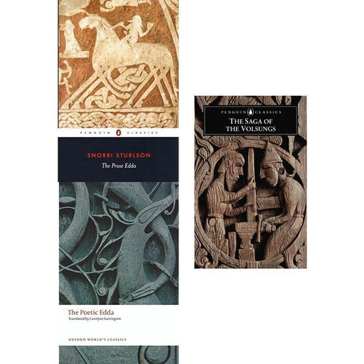 Prose edda 2/e and saga of the volsungs 3 books collection set - The Book Bundle