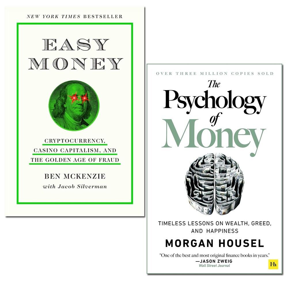 Easy Money Ben McKenzie, The Psychology of Money Morgan Housel 2 Books Set  | The Book Bundle
