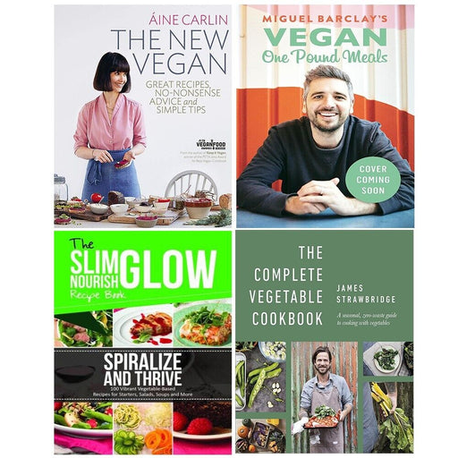 Vegan One Pound Meals,New Vegan,Spiralize Thrive,Vegetable Cookbook (HB) 4 Books Set - The Book Bundle