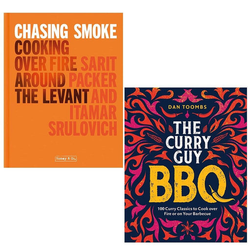Chasing Smoke Sarit Packer, Itamar Srulovich,Curry Guy BBQ 2 Books Collection Set - The Book Bundle