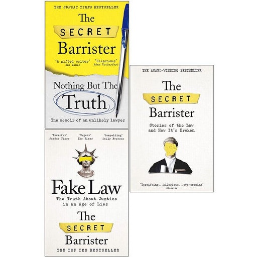 The Secret Barrister Collection 3 Books Set Nothing But The Truth, Fake Law NEW - The Book Bundle